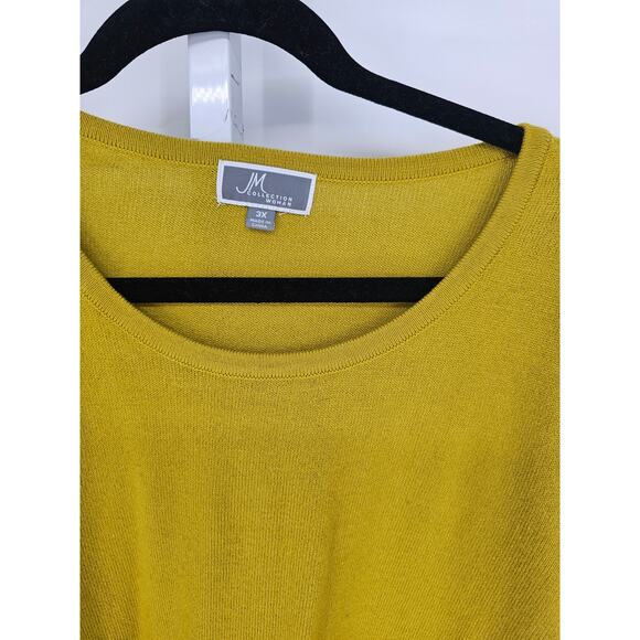 JM Collection Women's Green Sleeveless Round Neck Blended Fiber Sweater Size 3X - Picture 3 of 5